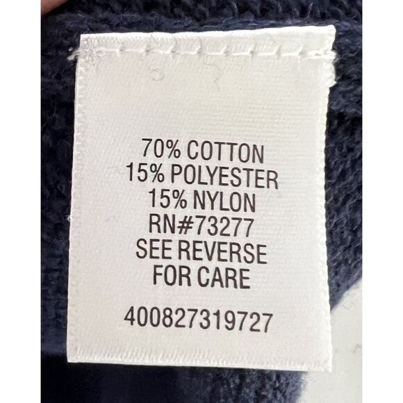 Croft & Barrow Mens XL Crewneck Sweater Navy Cotton Blend NWOT Gift - Picture 6 of 7